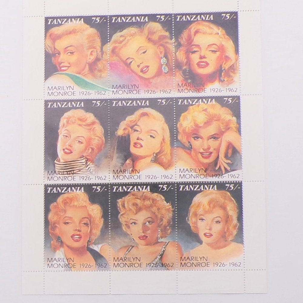 Marilyn Monroe Stamp Block